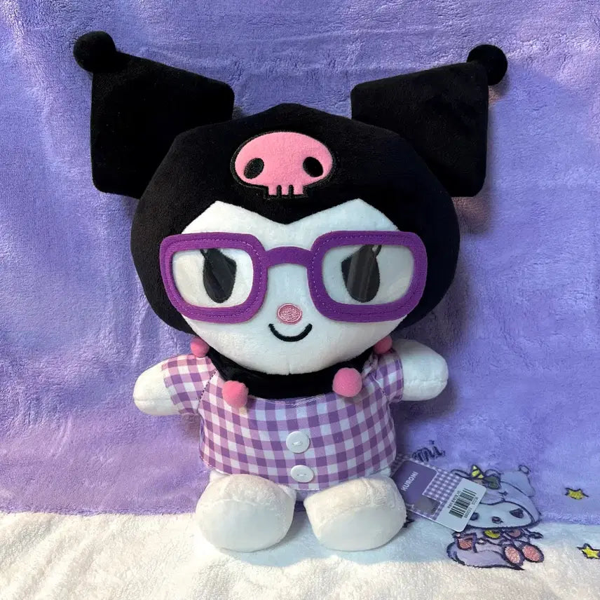 [BUNJANG] Sanrio Kuromi Medium Plush Doll - Nerd Version / 산리오 쿠로미 봉제인형 _ 너드