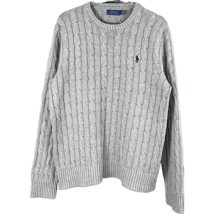 [BUNJANG] Polo Ralph Lauren Cotton Cable Knit Sweater / [M] 폴로 랄프로렌 코튼 꽈배기 케이블 니트 스웨터