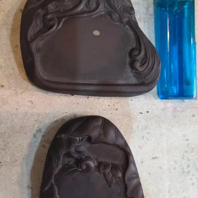 [BUNJANG] Portable High-Grade Inkstone Set (2 Pieces) / 휴대용 고급 단계벼루 2점