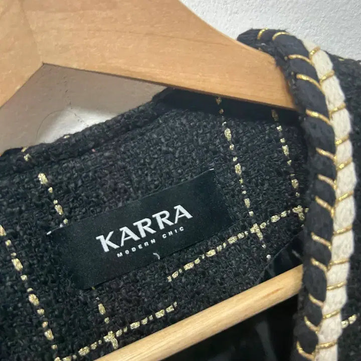 [BUNJANG] Karra Black Tweed Jacket / KARRA 블랙 트위드 자켓