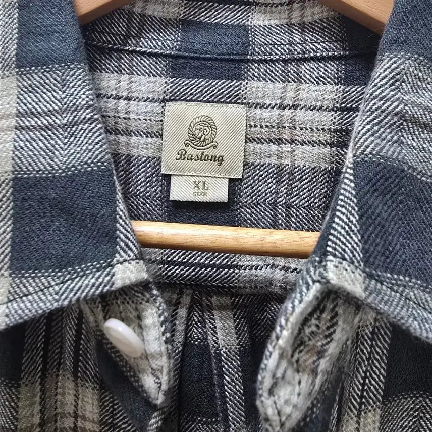 [SOLD OUT] 바스통 204 워크셔츠 XL 올리브체크