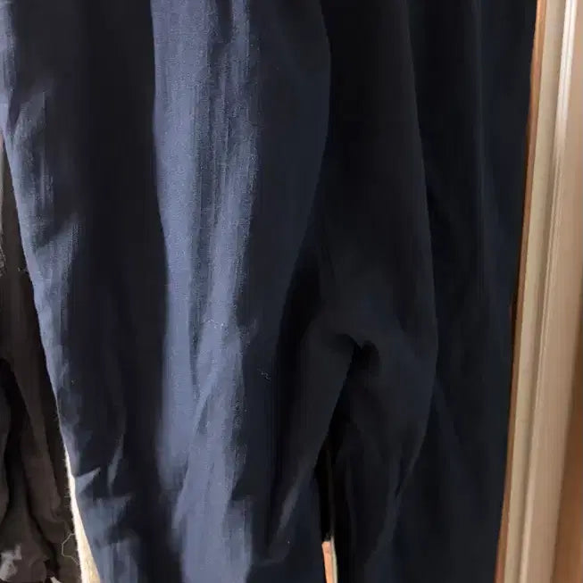 [BUNJANG] Jay Klein Wood Button Linen Wide Pants / 제이클린 나무 버튼 바지