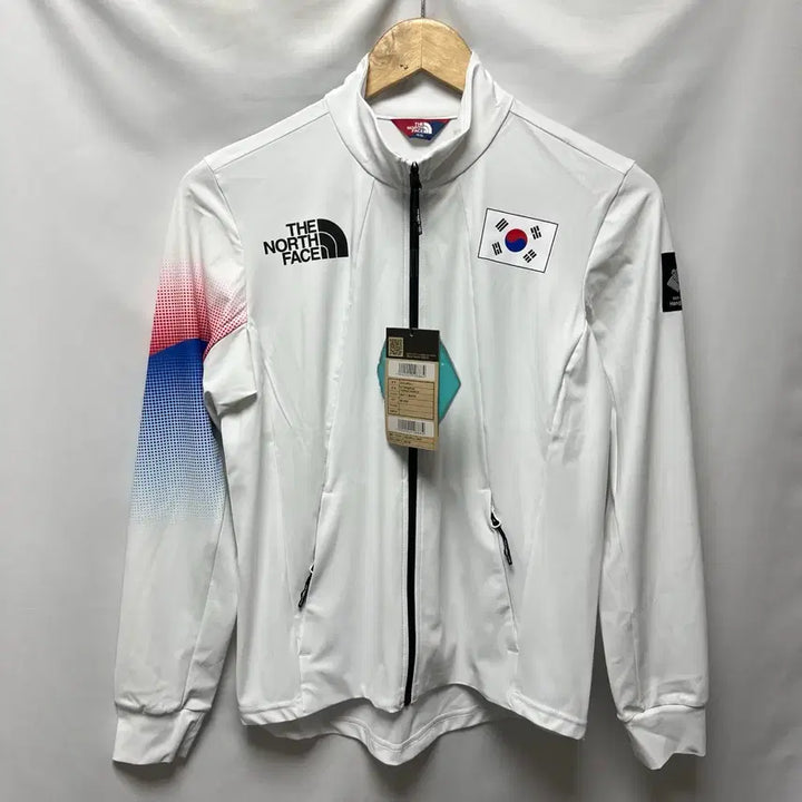 [BUNJANG] The North Face Team Korea Asian Games White Training Zip-Up Jacket (XS) / [정품/XS] 새상품 노스페이스 팀코리아 국대 화이트 트레이닝 집업 자켓
