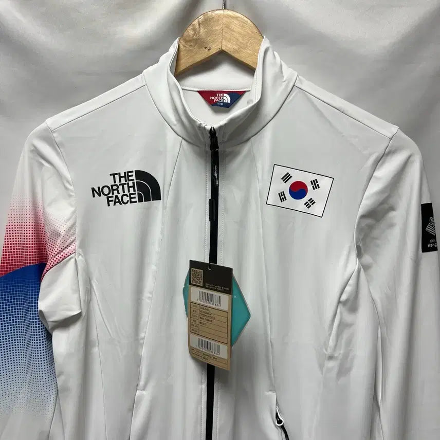 [BUNJANG] The North Face Team Korea Asian Games White Training Zip-Up Jacket (XS) / [정품/XS] 새상품 노스페이스 팀코리아 국대 화이트 트레이닝 집업 자켓