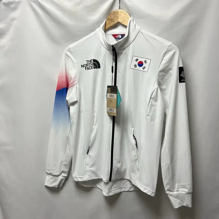 [BUNJANG] The North Face Team Korea Asian Games White Training Zip-Up Jacket (XS) / [정품/XS] 새상품 노스페이스 팀코리아 국대 화이트 트레이닝 집업 자켓
