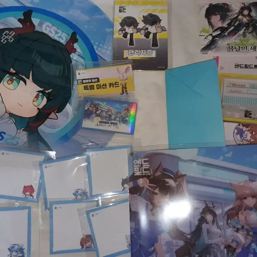 [BUNJANG] Arknights Endfield Manager ID, Postcard, Clear File, Acrylic Diorama Bundle Set / 명일방주 엔드필드 관리자증 포토카드 장방이엽서 클리어파일 아크릴 등 일괄