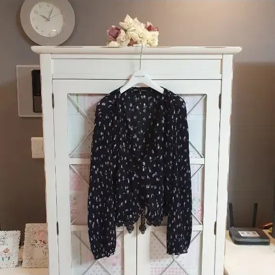 [BUNJANG] Zara Floral Print Blouse / 자라 플라워 프린트  블라우스/55~66