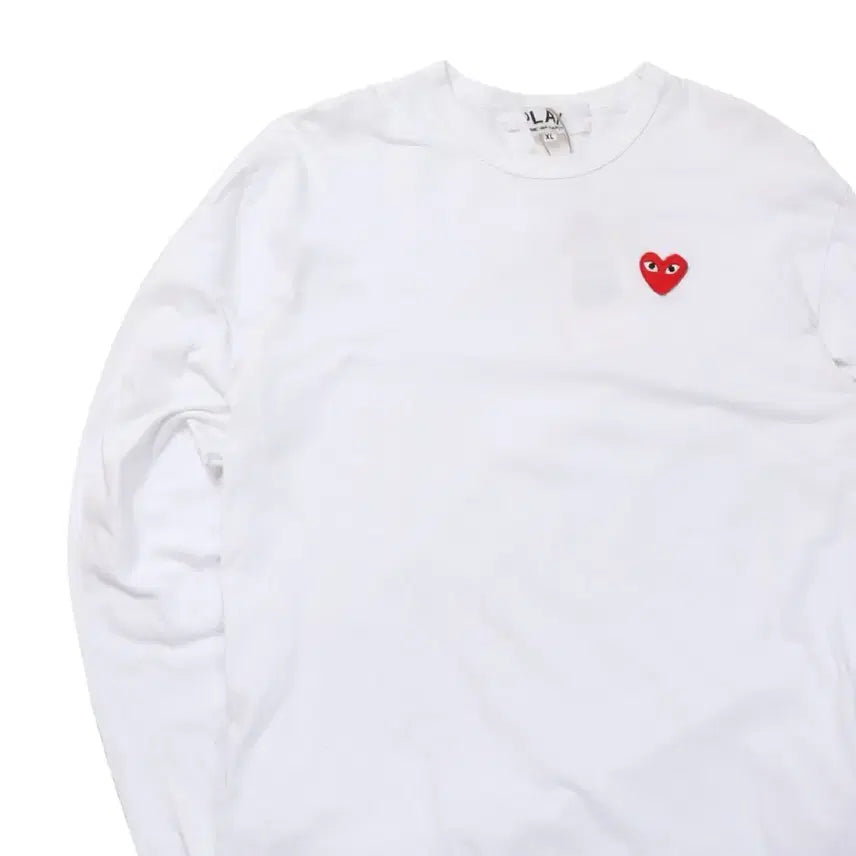 [BUNJANG] Comme des Garcons Play Logo Long Sleeve T-Shirt XL / Comme des Garcons Play Logo Long Sleeve