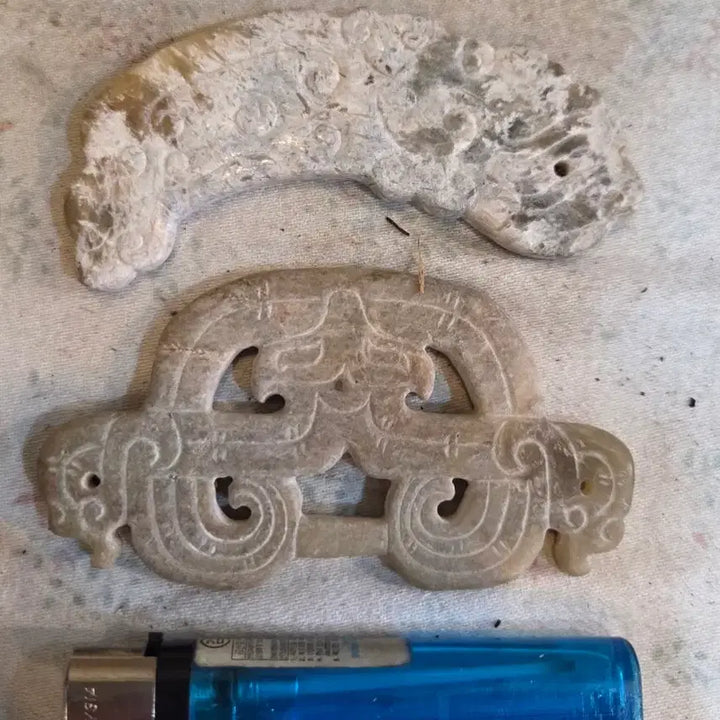 [BUNJANG] Antique Jade Ornaments (Set of 2) / 연대좋은 옥 소품 2점