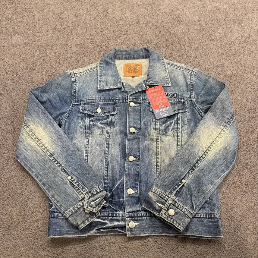 [BUNJANG] Evisu Denim Jacket Distressed Wash / [정품/M] EVISU 에비수 데님 청자켓 데미지 워싱