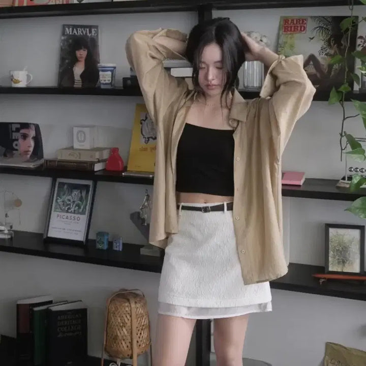[BUNJANG] Tencel Summer Loose Fit Shirt / 텐셀 썸머 루즈핏 셔츠
