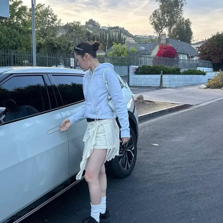 [BUNJANG] DODE x Imday Ruffled Layered Skirt Cream / DODE 도드X임데이 러플 레이어드 스커트 크림