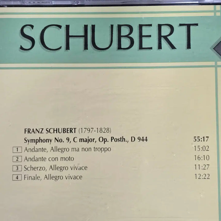 [BUNJANG] Sealed German Classical Music CDs - Symphonic Masterpieces (Schubert, Haydn, Brahms, Chopin) / 미개봉 독일산 클래식CD 4장 교향곡 명작 (슈베르트,하이든,브람스,쇼팽
