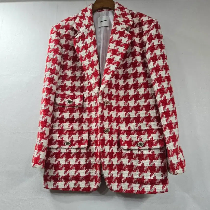 [BUNJANG] Sandro Houndstooth Two-Piece Set / 산드로 하운드체크 투피스