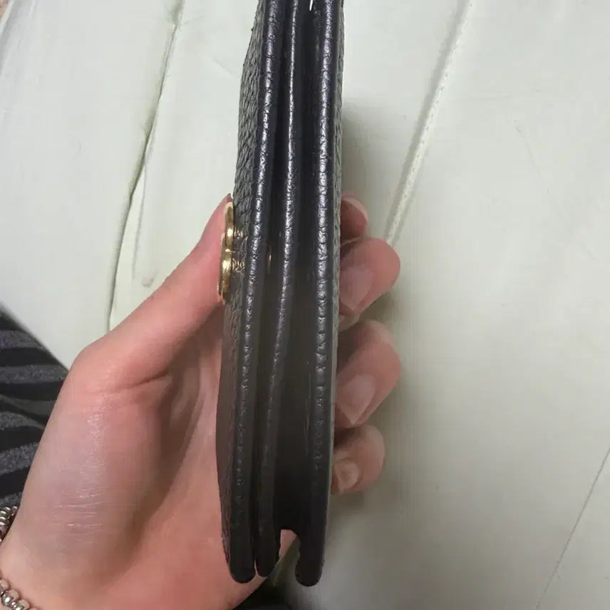[BUNJANG] Gucci GG Marmont Leather Card Case Wallet Black / s+급) 구찌 GG 마몽 레더 카드 케이스 지갑 블랙 단품