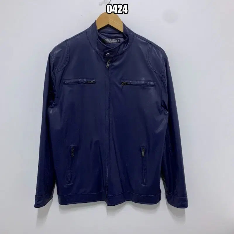 [BUNJANG] VTG Faux Leather Racer Jacket XL / XL VTG 빈티지 페이크 레더 레이서 재킷
