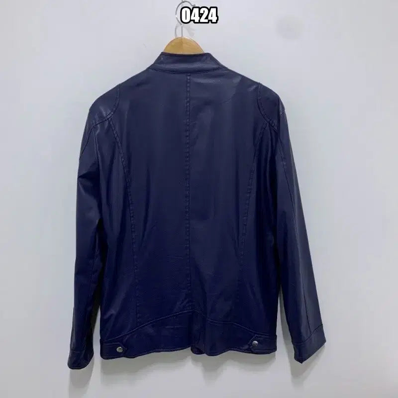 [BUNJANG] VTG Faux Leather Racer Jacket XL / XL VTG 빈티지 페이크 레더 레이서 재킷