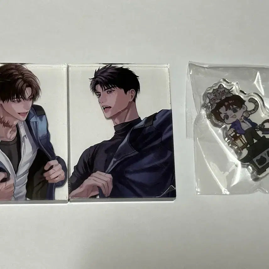 [BUNJANG] Gwedding Dokkebi Dokkaebi Dok-Che Goon Choi Yo Won Ryu Jae Gwan Acrylic Korotto Bundle Set / 괴담출근 괴출 녹체님 최요원 류재관 아크릴 영큐님 아크릴 코롯토 일괄 판