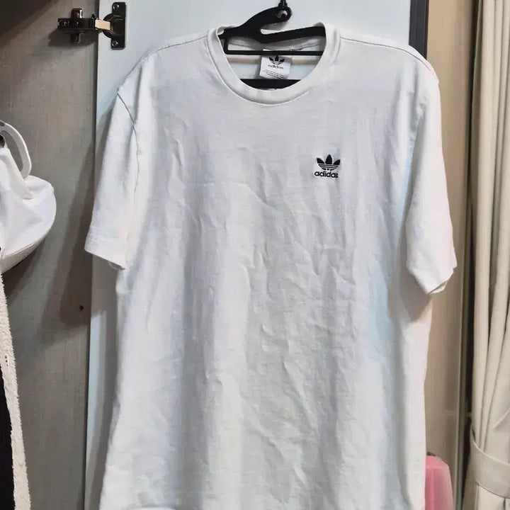 [BUNJANG] Adidas White Short Sleeve T-Shirt - Size M / 아디다스 흰색 반팔 티셔츠 m