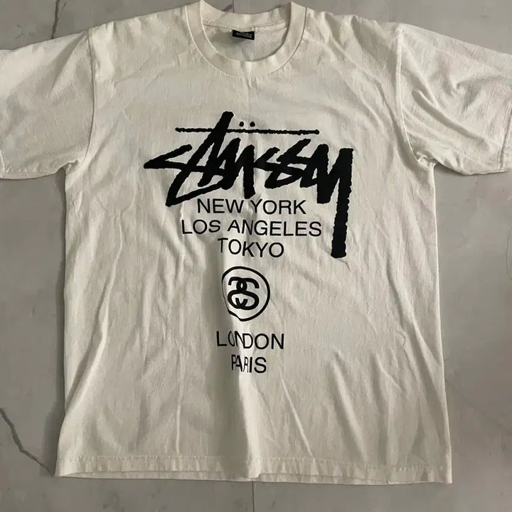 [BUNJANG] Stussy World Tour T-Shirt / 스투시 월드투어 반팔티