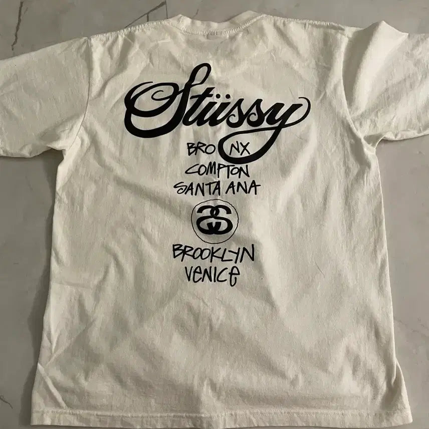 [BUNJANG] Stussy World Tour T-Shirt / 스투시 월드투어 반팔티