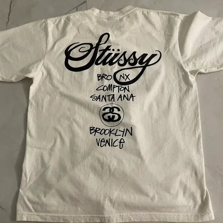 [BUNJANG] Stussy World Tour T-Shirt / 스투시 월드투어 반팔티