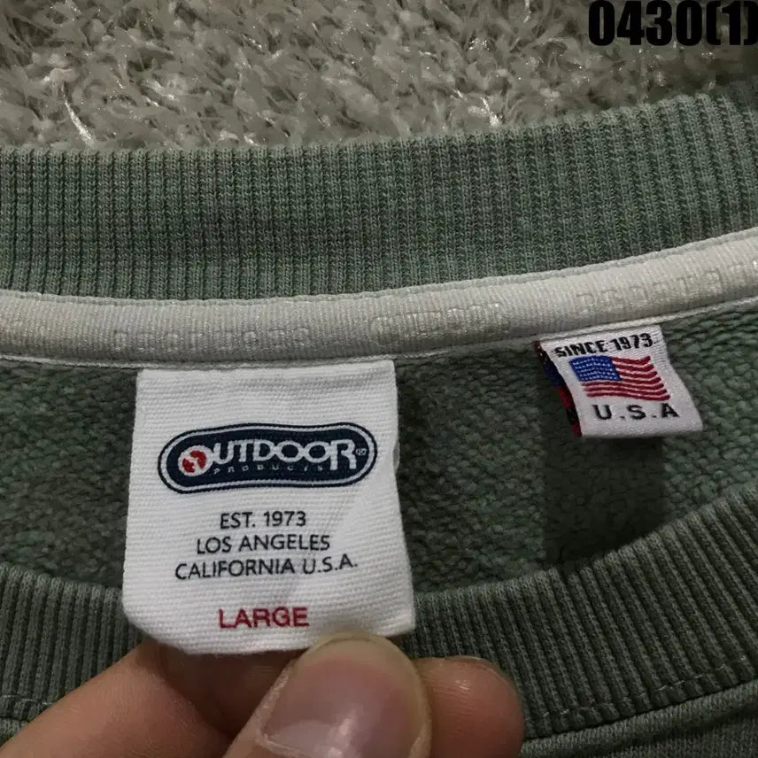 [BUNJANG] Outdoor Products Mint Crewneck Sweatshirt - Size L / 아웃도어 프로덕츠 맨투맨 티셔츠 민트 L