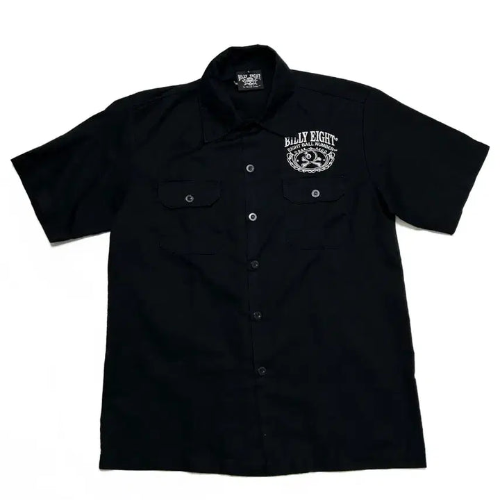 [BUNJANG] Billy Eight Firelord Embroidered Half Shirt / (L) BILLY EIGHT 빌리에이트 파이어로드 자수 하프셔츠