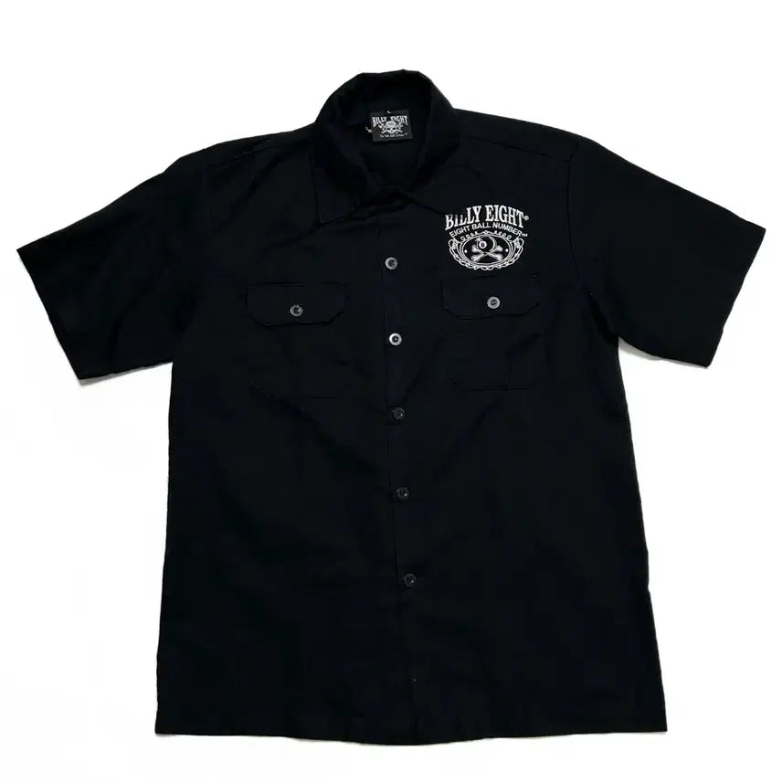 [BUNJANG] Billy Eight Firelord Embroidered Half Shirt / (L) BILLY EIGHT 빌리에이트 파이어로드 자수 하프셔츠