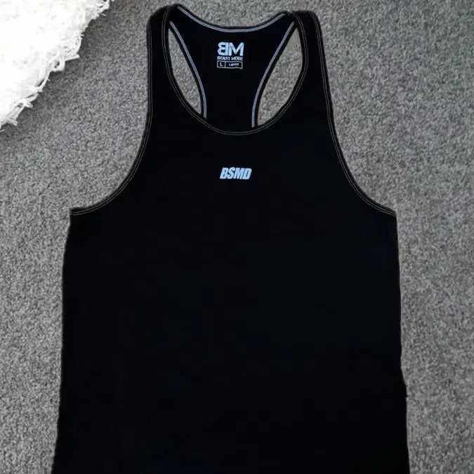 [BUNJANG] BSMD Sleeveless Tank Top - Black, Size L / BSMD 슬리브리스 나시