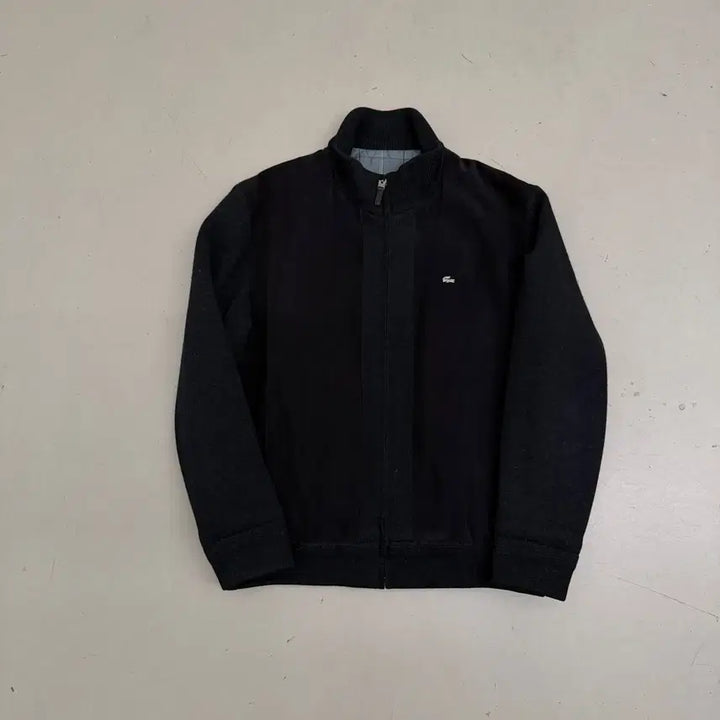 [BUNJANG] Lacoste Silver Logo Knit Blouson Jacket / 라코스테 은장로고 니트 블루종