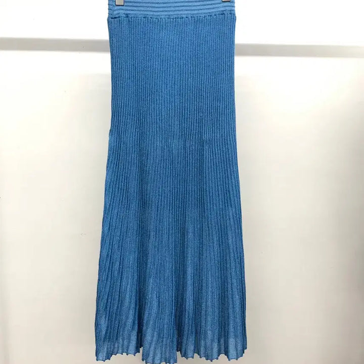 [BUNJANG] Maje Metallic Pleated Skirt / 마쥬 메탈릭 플리츠 스커트 1사이즈