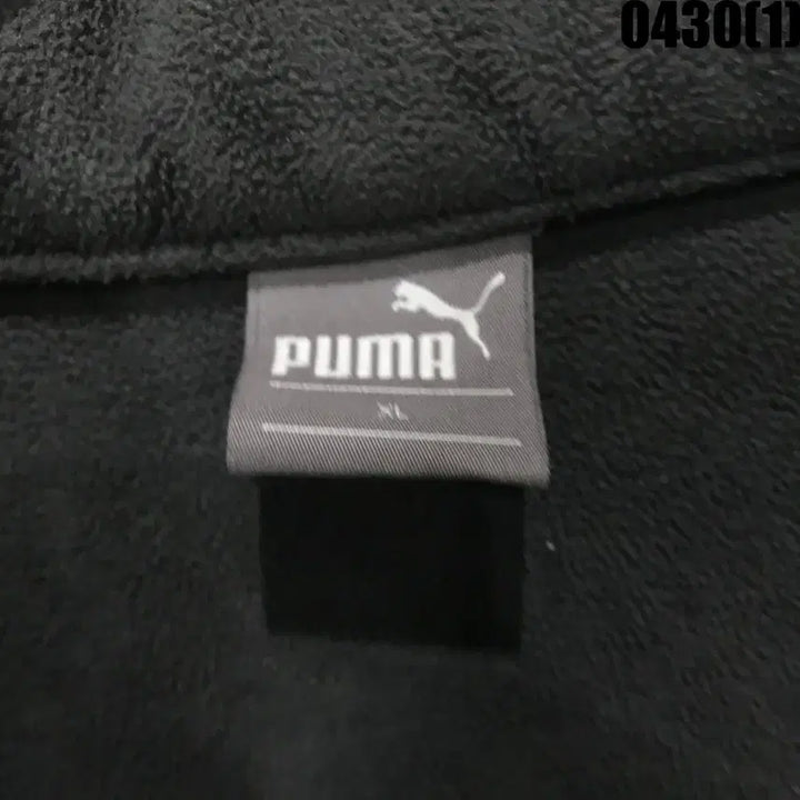 [BUNJANG] Puma Padded Hooded Zip-Up Jacket Black/Grey XL / 푸마 패딩 후드 집업 블랙/그레이 XL
