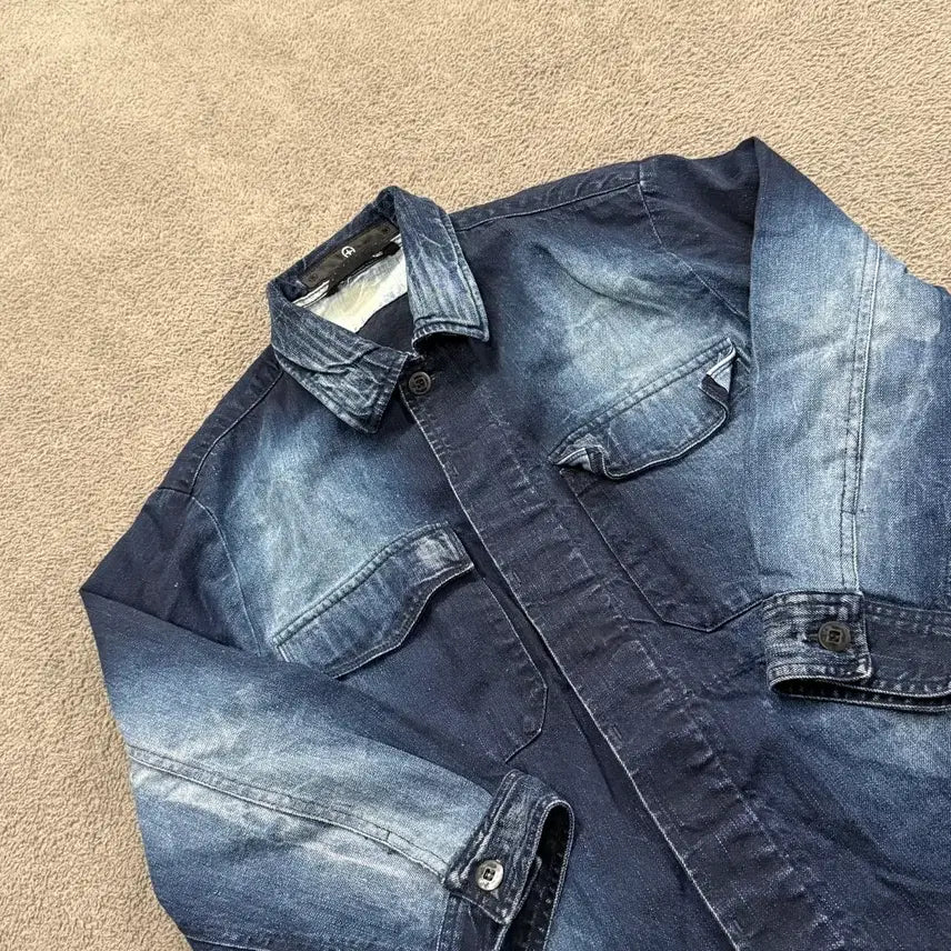 [BUNJANG] Stone Island Vintage Denim Shirt Jacket / [정품/L] 스톤아일랜드 빈티지 데님 셔츠자켓