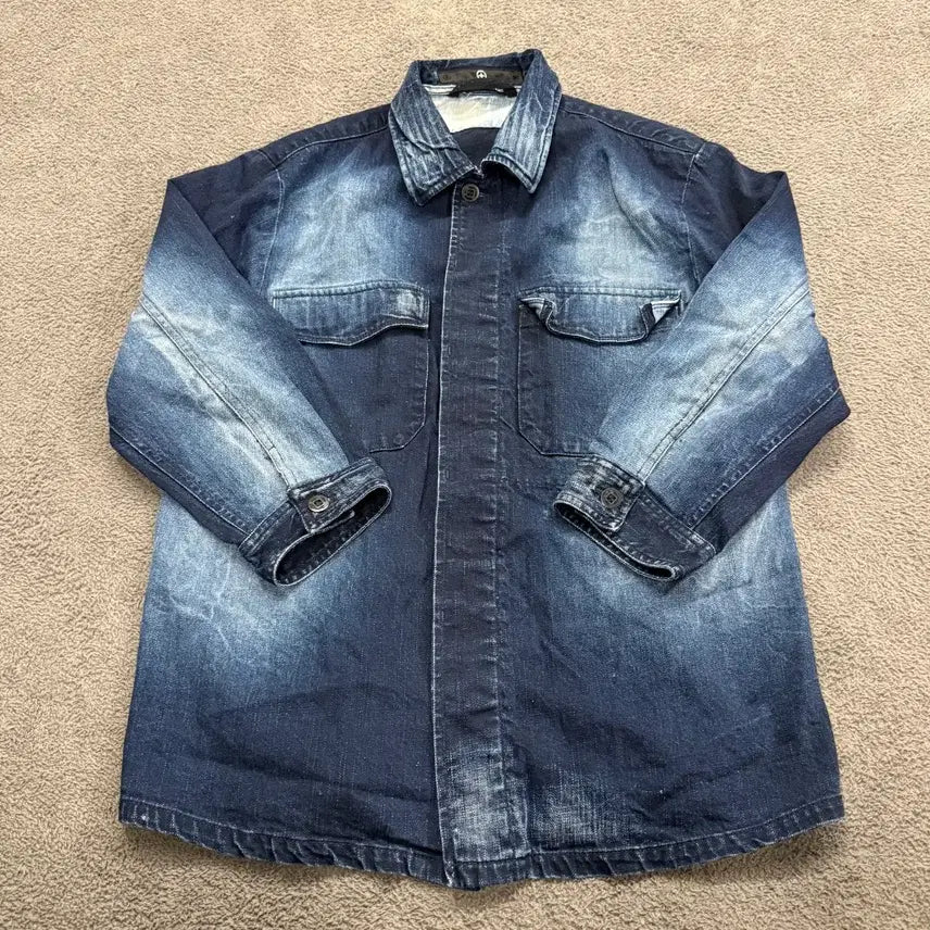 [BUNJANG] Stone Island Vintage Denim Shirt Jacket / [정품/L] 스톤아일랜드 빈티지 데님 셔츠자켓