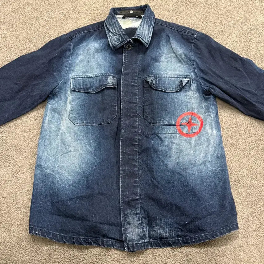 [BUNJANG] Stone Island Vintage Denim Shirt Jacket / [정품/L] 스톤아일랜드 빈티지 데님 셔츠자켓