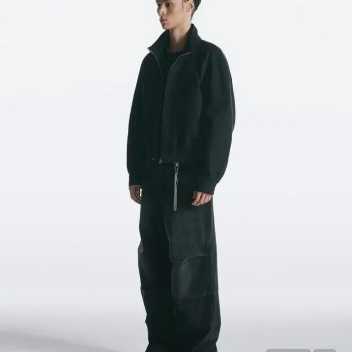 [BUNJANG] In Silence Black Zip-Up Jacket (Size L) / 인사일런스 블랙 집업 자켓 L사이즈
