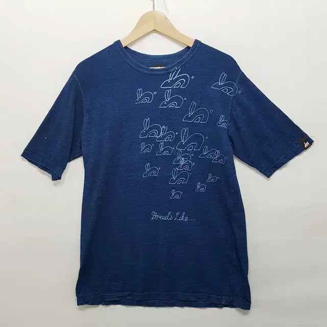 [BUNJANG] RED EAR Indigo T-Shirt Men&