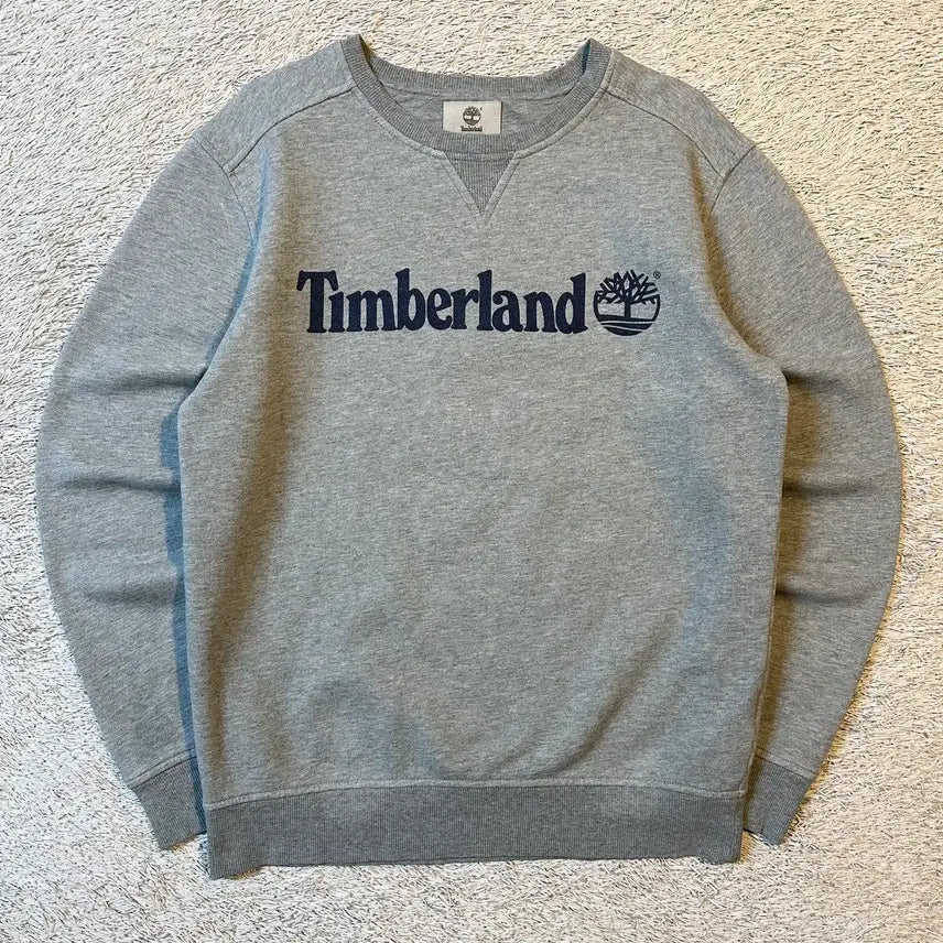[BUNJANG] Timberland Spell Logo Sweatshirt Grey / [S] 팀버랜드 TIMBERLAND 스펠로고 맨투맨 그레이