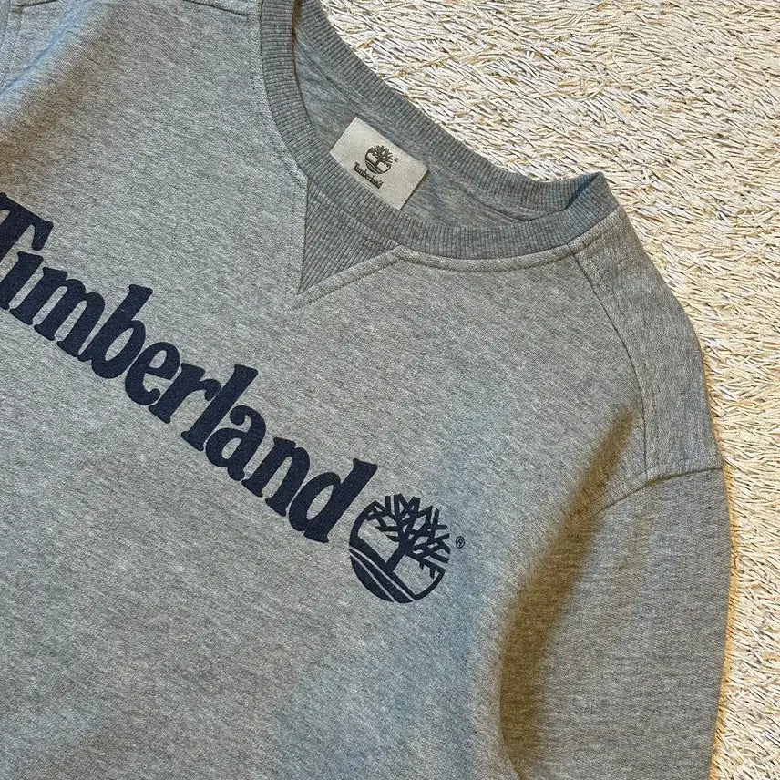 [BUNJANG] Timberland Spell Logo Sweatshirt Grey / [S] 팀버랜드 TIMBERLAND 스펠로고 맨투맨 그레이