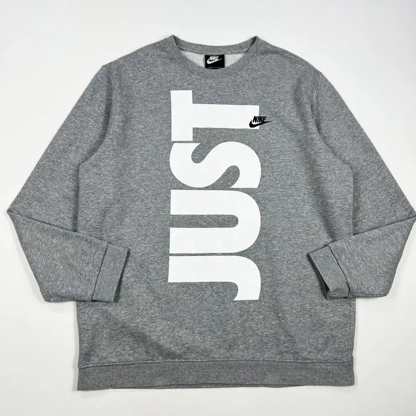 [BUNJANG] Nike Futura Just Do It Grey Sweatshirt L / 나이키 퓨추라 저스트 두잇 그레이 맨투맨 (L)