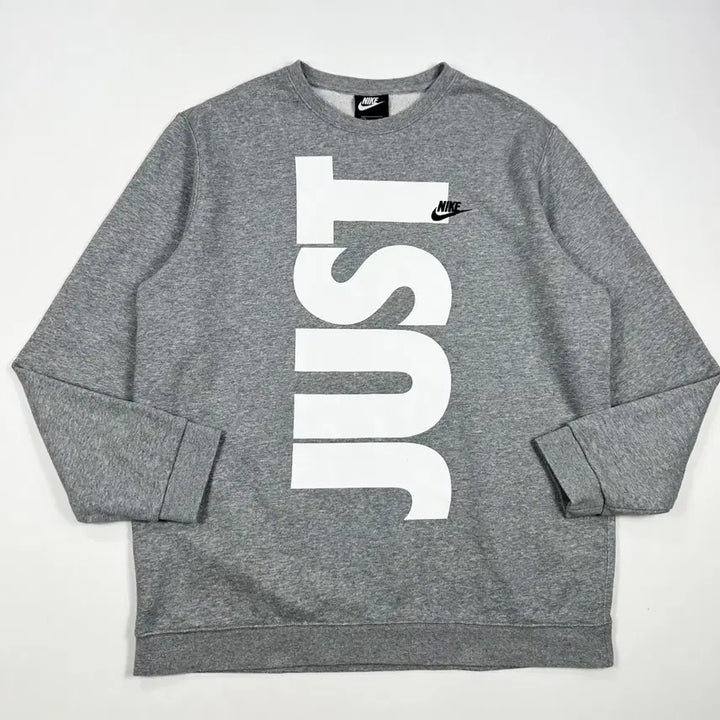 [BUNJANG] Nike Futura Just Do It Grey Sweatshirt L / 나이키 퓨추라 저스트 두잇 그레이 맨투맨 (L)