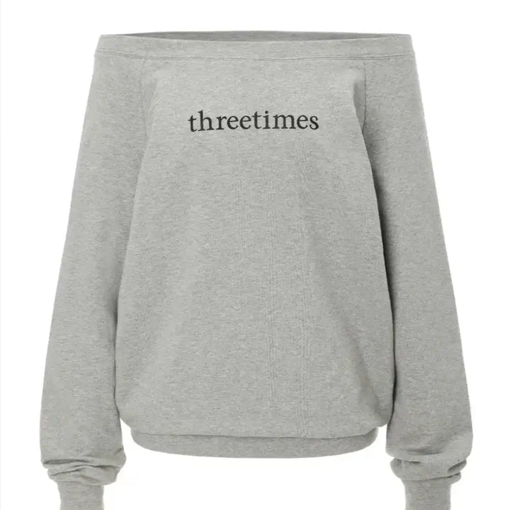 [BUNJANG] 3times Basic Logo Off-Top (M) / 쓰리타임즈 베이직 로고 오프탑 m Basic logo off top