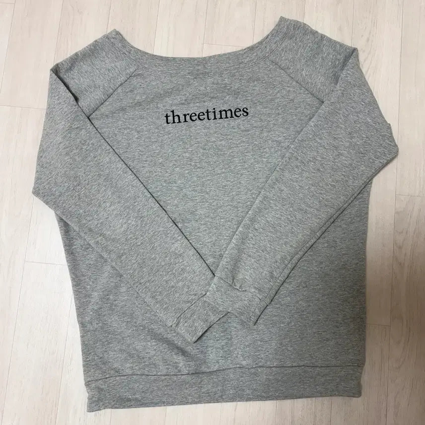 [BUNJANG] 3times Basic Logo Off-Top (M) / 쓰리타임즈 베이직 로고 오프탑 m Basic logo off top