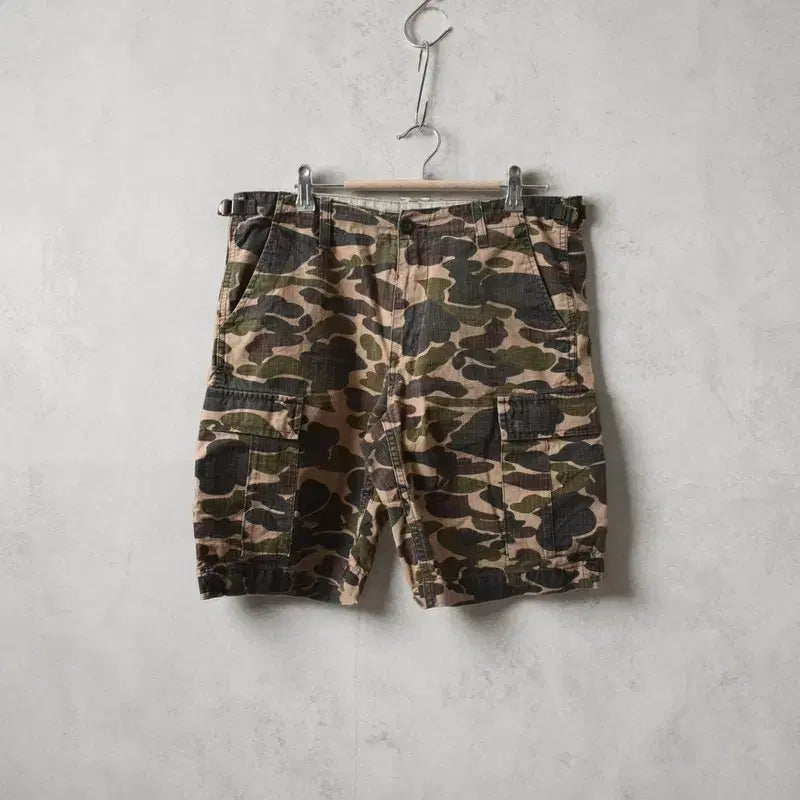 [BUNJANG] Carhartt Aviation Camo Ripstop Cargo Shorts Size 31 / 칼하트 카모 쇼츠 반바지 31 M0379