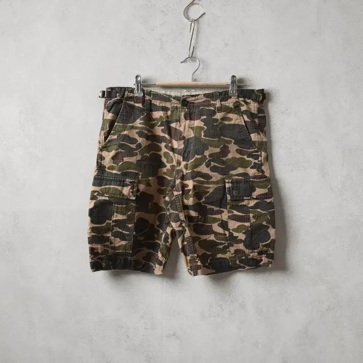 [BUNJANG] Carhartt Aviation Camo Ripstop Cargo Shorts Size 31 / 칼하트 카모 쇼츠 반바지 31 M0379