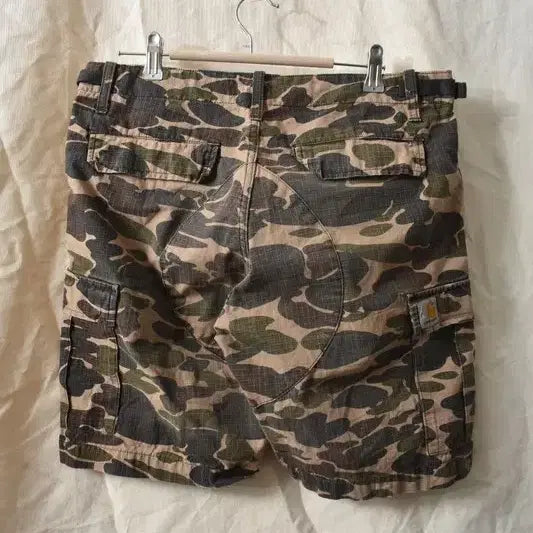[BUNJANG] Carhartt Aviation Camo Ripstop Cargo Shorts Size 31 / 칼하트 카모 쇼츠 반바지 31 M0379
