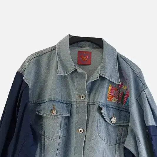 [BUNJANG] Blue Denim Jacket / 블루 여자 청 자켓 FREE M8258