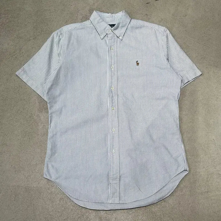 [BUNJANG] Polo Ralph Lauren Striped Half-Sleeve Shirt / 폴로 랄프로렌 스트라이프 하프셔츠 s10954