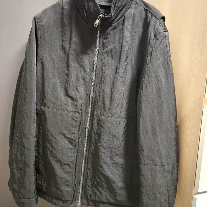 [BUNJANG] Allegri Black Crease Nylon Jacket 48 / 알레그리 블랙 크리즈 나일론 자켓 48